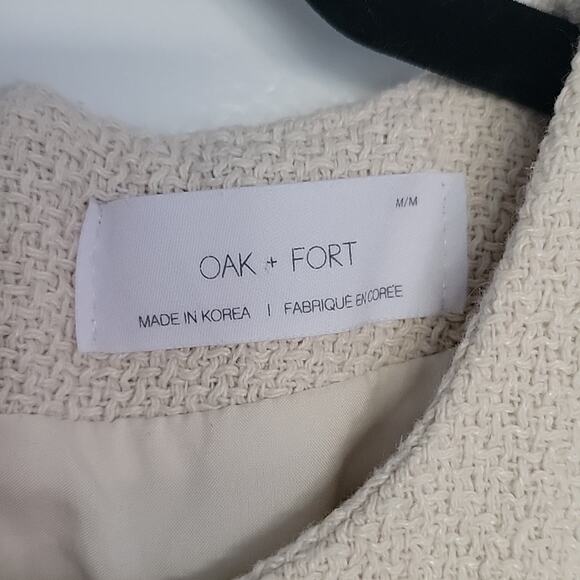 OAK + FORT Cream Mini Dress - Picture 4 of 8